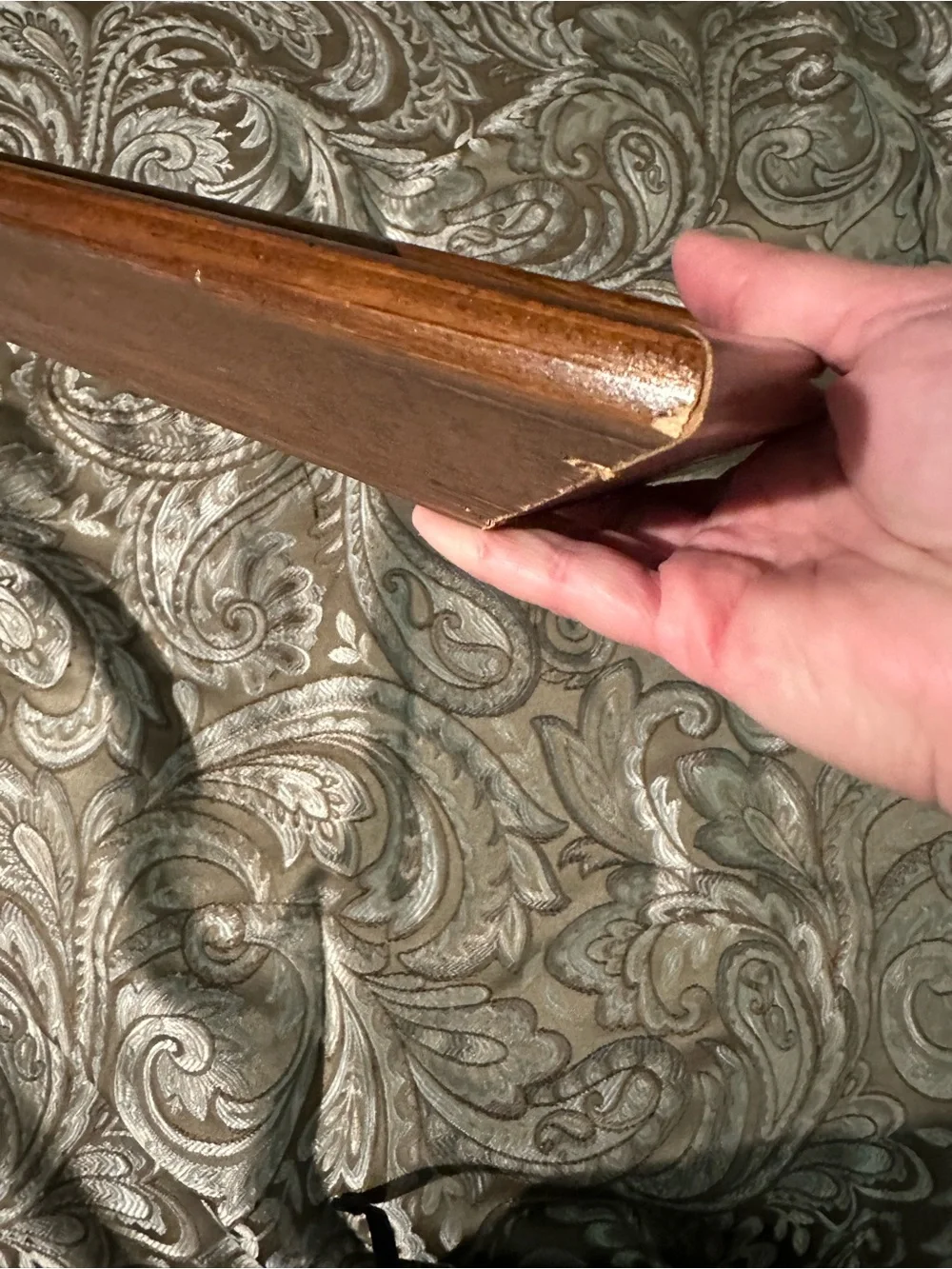 Antique Victorian Frame Deep carved wood inset fits 8x10